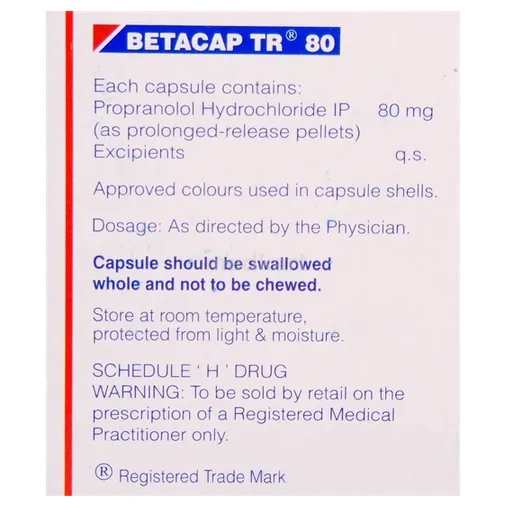 betacap tr 80mg capsule 10's